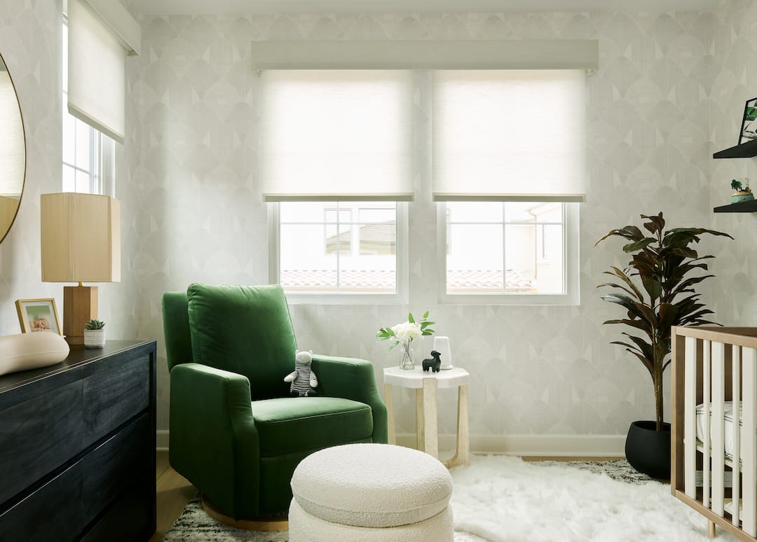 Sophisticated Neutral Nursery with Pops of Green