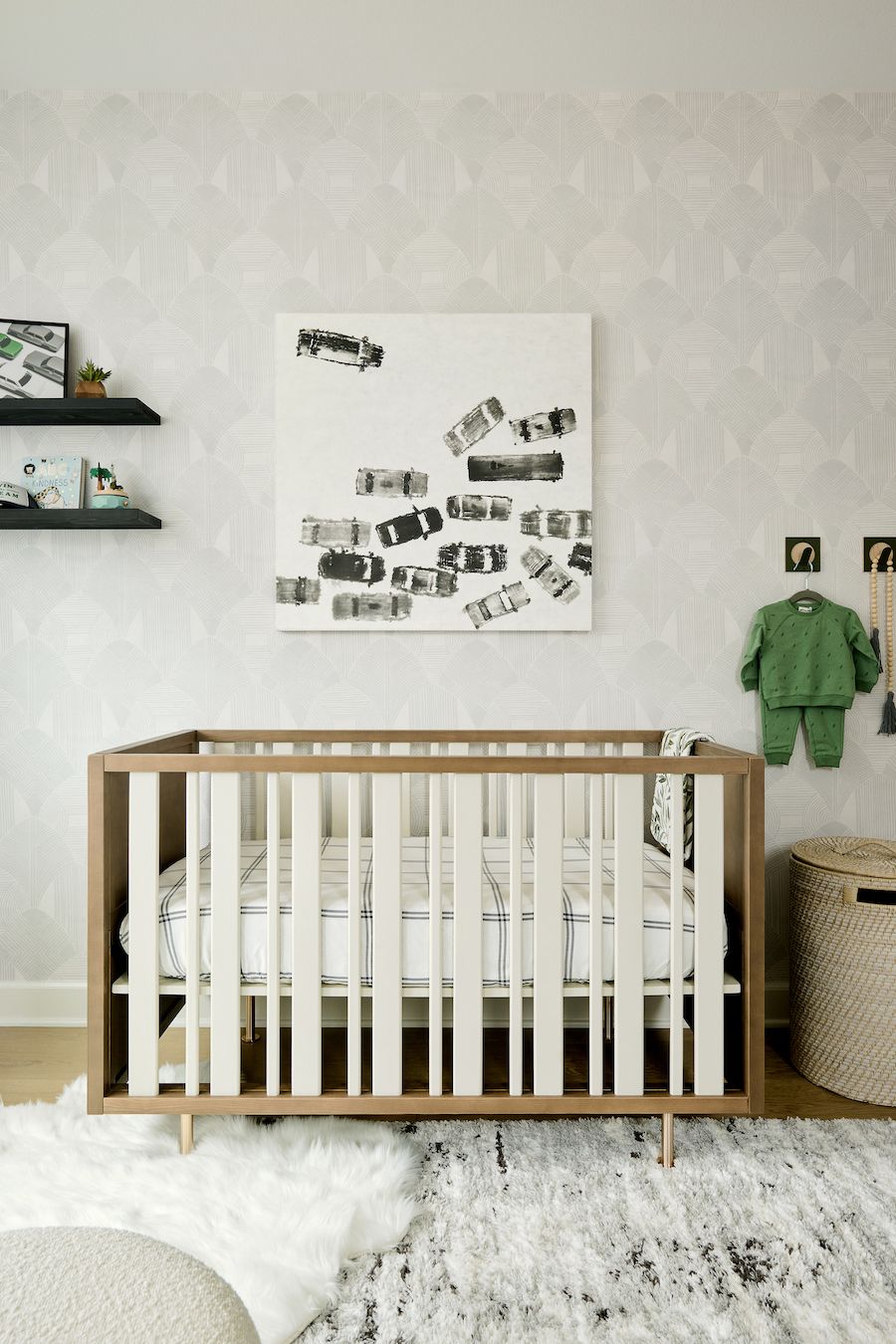 Subtle Transportation Art in Nursery